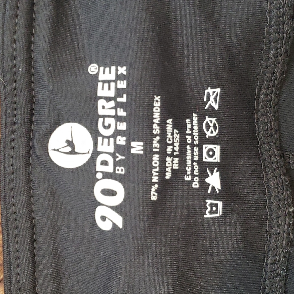 90°DEGREE BY REFREX Med Black leggings - Picture 5 of 6